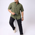 Plus Size PRINTED FLORAL HALF SLEEVE SHIRT | XL-7XL