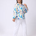 Plus Size FLORAL PRINTED FULL SLEEVE TOP | XL-7XL