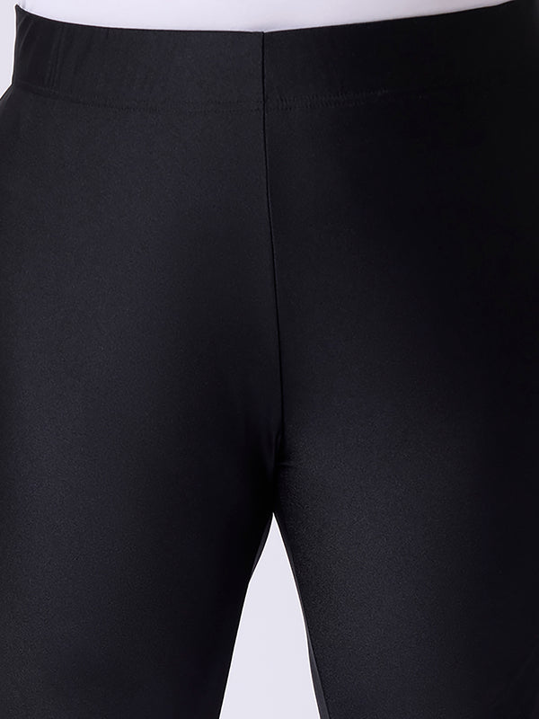 Plus Size SOLID KNIT STRETCH LEGGINGS | XL-7XL