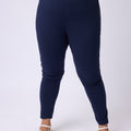 Plus Size SOLID KNIT STRETCH LEGGINGS | XL-7XL