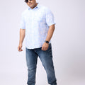 Plus Size PRINTED FLORAL HALF SLEEVE SHIRT | XL-7XL