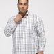 PLUS SIZE GIZA COTTON CHECK SHIRTS FOR MEN | XL-7XL