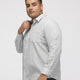 PLUS SIZE PRINTED DITSY FLORAL MATT WEAVE SHIRT FOR MEN | XL-7XL
