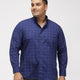 PLUS SIZE GIZA COTTON CHECK SHIRTS FOR MEN | XL-7XL