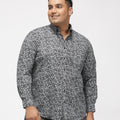 PLUS SIZE PRINTED DITSY FLORAL PREMIUM SHIRT FOR MEN | XL-7XL
