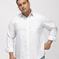 PLUS SIZE PRINTED STRETCH OXFORD PARTY SHIRT FOR MEN | XL-7XL