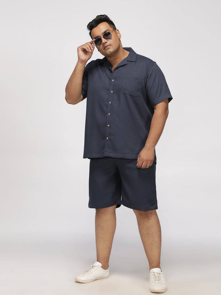 Big hello | Plus size Lounge co-ord set Half Sleeve Shirt For Men | XL-7XL