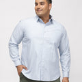 PLUS SIZE SMART CASUAL GIZA COTTON STRIPE SHIRT FOR MEN | XL-7XL