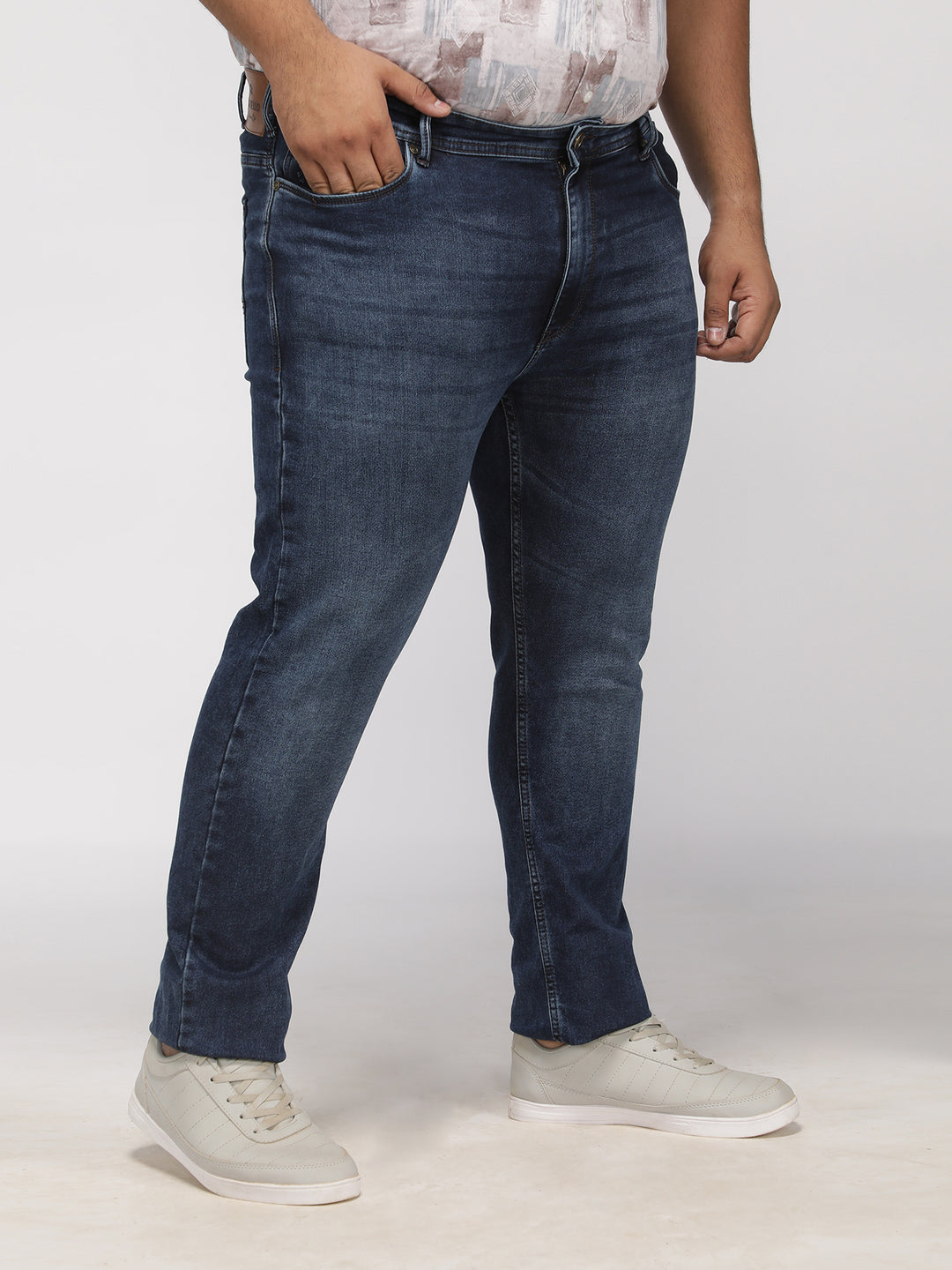 PLUS SIZE ZACH FIT VINTAGE WASH STRETCH JEANS FOR MEN | XL-7XL