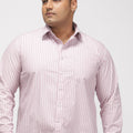 PLUS SIZE SMART CASUAL GIZA COTTON STRIPE SHIRT FOR MEN | XL-7XL