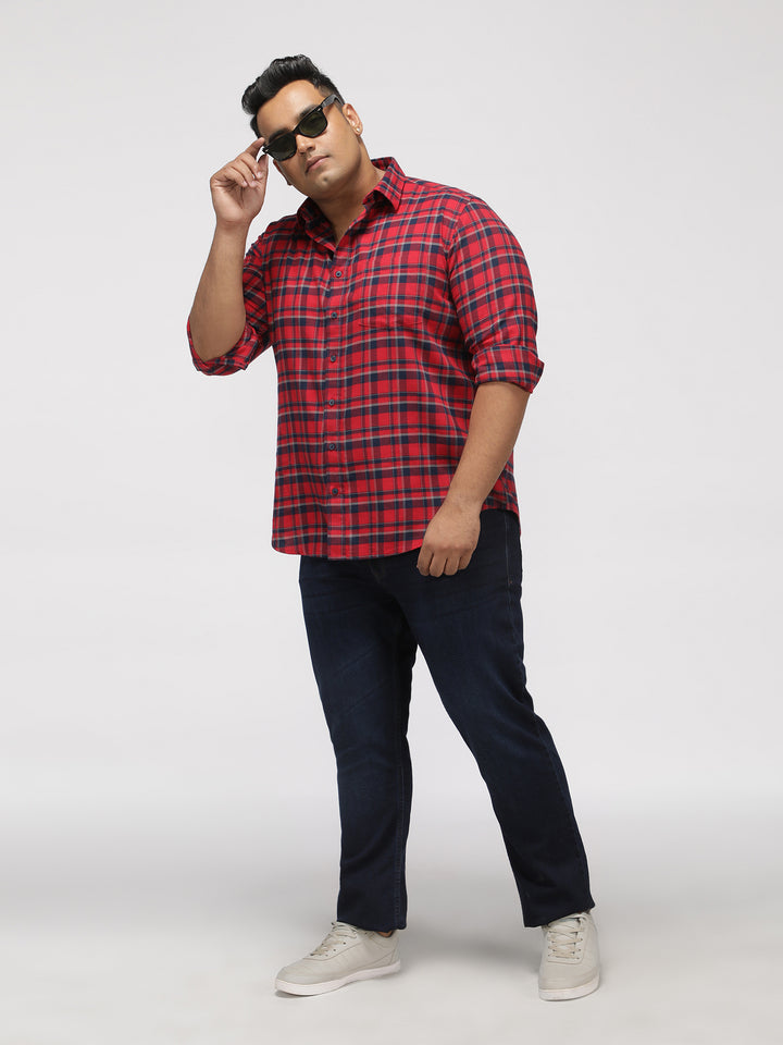 PLUS SIZE ZACH FIT DARK WASH STRETCH JEANS FOR MEN | XL-7XL