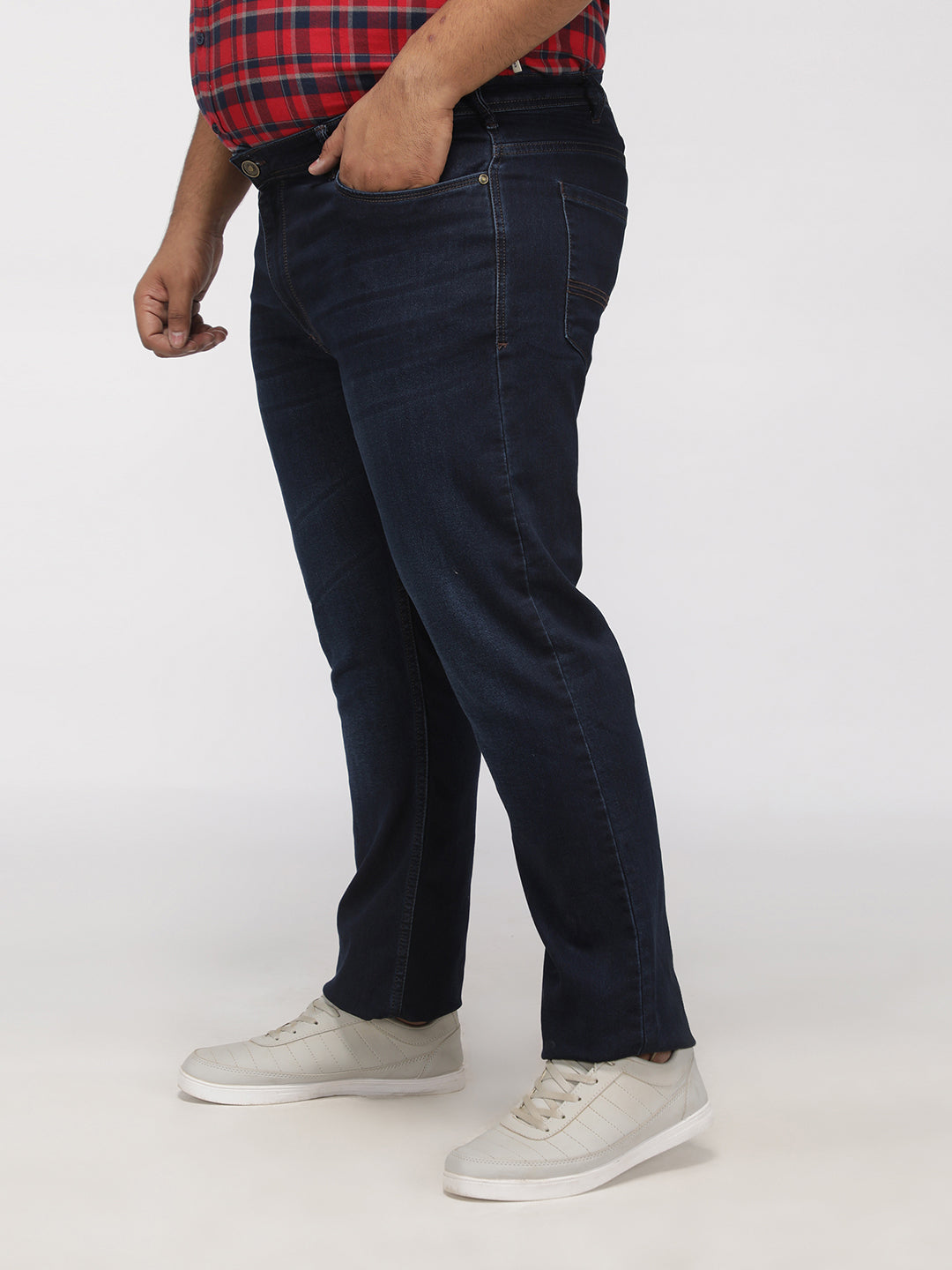 PLUS SIZE MEN ZACH FIT BLACK STRECH JEANS | XL-7XL