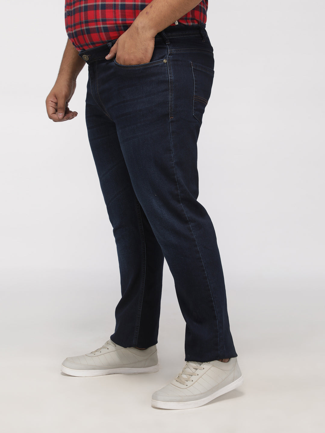 PLUS SIZE ZACH FIT DARK WASH STRETCH JEANS FOR MEN | XL-7XL