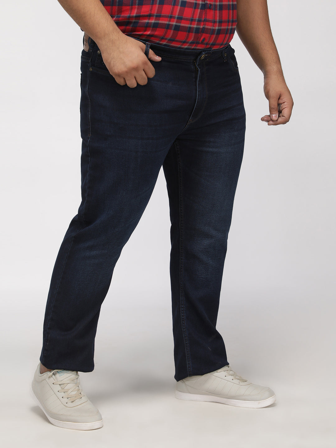 PLUS SIZE ZACH FIT DARK WASH STRETCH JEANS FOR MEN | XL-7XL