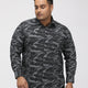 PLUS SIZE PRINTED STRETCH OXFORD CASUAL SHIRT FOR MEN | XL-7XL