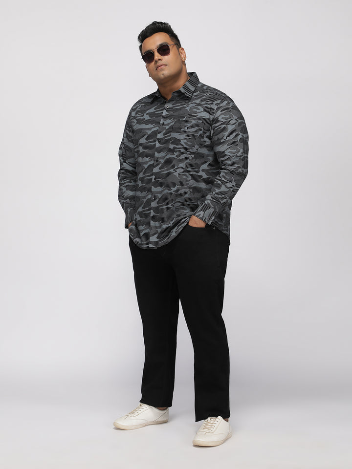 PLUS SIZE MEN’S STRETCHABLE KEVIN FIT JEANS – SOLID BLACK | XL-7XL