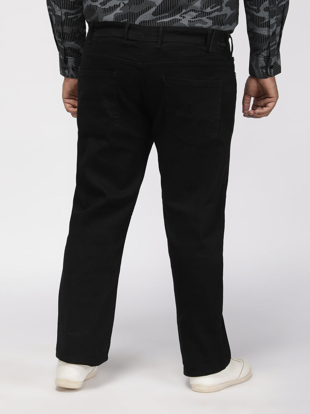 PLUS SIZE MEN’S STRETCHABLE KEVIN FIT JEANS – SOLID BLACK | XL-7XL