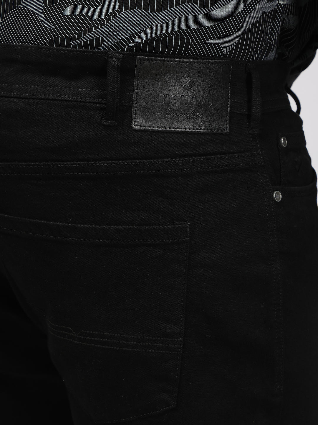 PLUS SIZE MEN’S STRETCHABLE KEVIN FIT JEANS – SOLID BLACK | XL-7XL