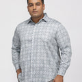 BIG HELLO | PLUS SIZE PRINTED GIZA SATIN PARTY SHIRT FOR MEN | XL-7XL