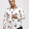 PLUS SIZE PRINTED GIZA SATIN PARTY SHIRT FOR MEN | XL-7XL