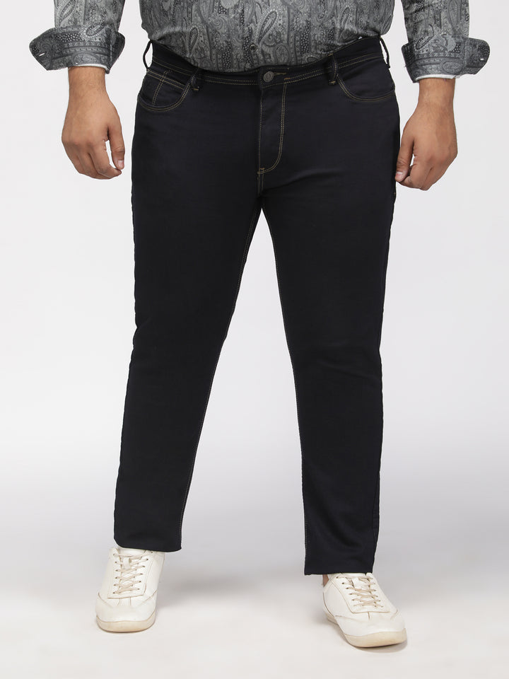 PLUS SIZE ZACH FIT  DIP WASH KNIT STRETCH JEANS FOR MEN | XL-7XL