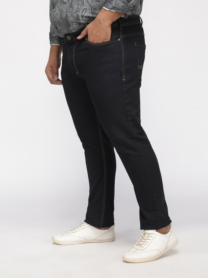 PLUS SIZE ZACH FIT  DIP WASH KNIT STRETCH JEANS FOR MEN | XL-7XL