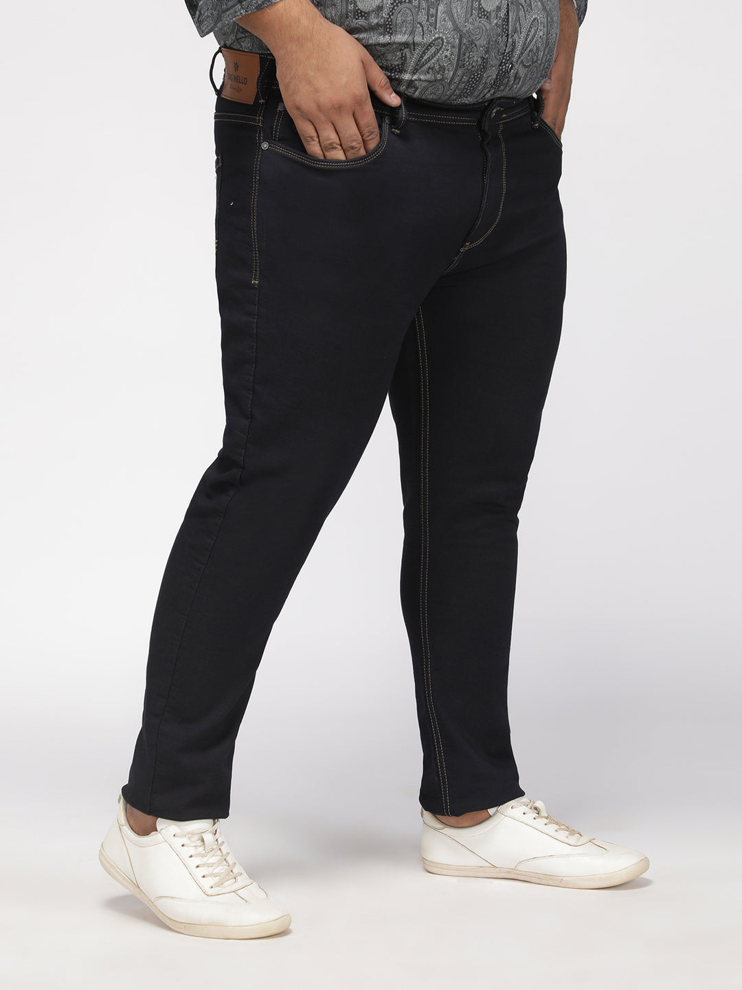 PLUS SIZE ZACH FIT  DIP WASH KNIT STRETCH JEANS FOR MEN | XL-7XL