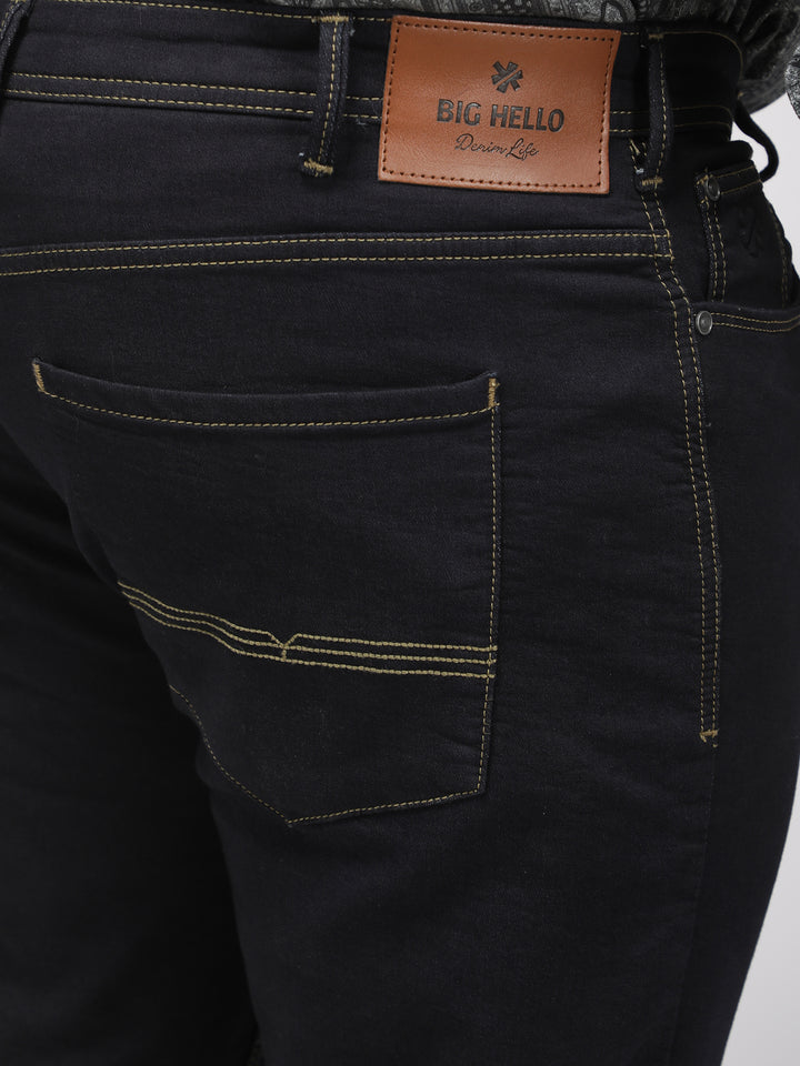 PLUS SIZE ZACH FIT  DIP WASH KNIT STRETCH JEANS FOR MEN | XL-7XL