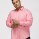 PLUS SIZE SMART CASUAL GIZA COTTON STRIPE SHIRT FOR MEN | XL-7XL