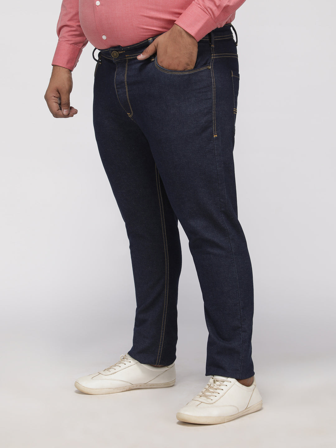 PLUS SIZE ZACH FIT DRY DENIM STRETCH JEANS FOR MEN | XL-7XL