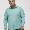 PLUS SIZE SOLID STRUCTURE EASY PRESS SMART CASUAL SHIRT FOR MEN | XL-7XL