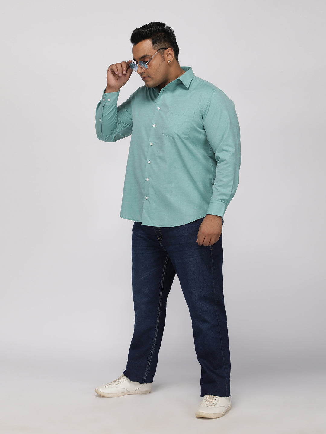 PLUS SIZE MEN’S STRETCHABLE TAPERED FIT JEANS – DARK WASH | XL-7XL