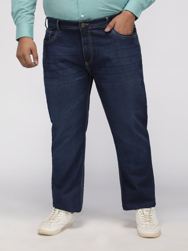 PLUS SIZE MEN’S STRETCHABLE TAPERED FIT JEANS – DARK WASH | XL-7XL