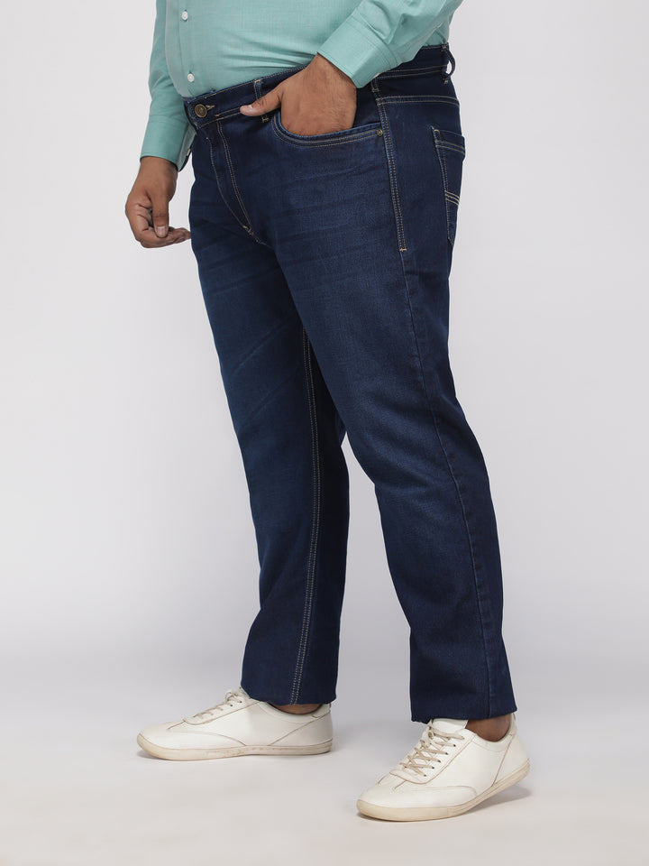 PLUS SIZE MEN’S STRETCHABLE TAPERED FIT JEANS – DARK WASH | XL-7XL