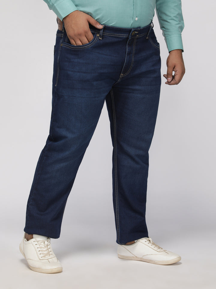 PLUS SIZE MEN’S STRETCHABLE TAPERED FIT JEANS – DARK WASH | XL-7XL