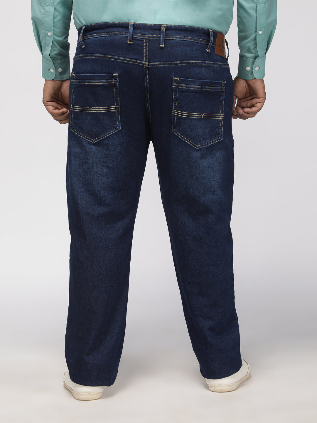 PLUS SIZE MEN’S STRETCHABLE TAPERED FIT JEANS – DARK WASH | XL-7XL