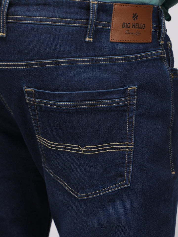 PLUS SIZE MEN’S STRETCHABLE TAPERED FIT JEANS – DARK WASH | XL-7XL