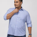 PLUS SIZE SOLID STRUCTURE EASY PRESS SMART CASUAL SHIRT FOR MEN | XL-7XL