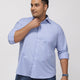 PLUS SIZE SOLID STRUCTURE EASY PRESS SMART CASUAL SHIRT FOR MEN | XL-7XL