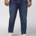 PLUS SIZE KEVIN FIT DEEP INDIGO WASH STRETCH JEANS FOR MEN | XL-7XL