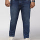 PLUS SIZE KEVIN FIT DEEP INDIGO WASH STRETCH JEANS FOR MEN | XL-7XL