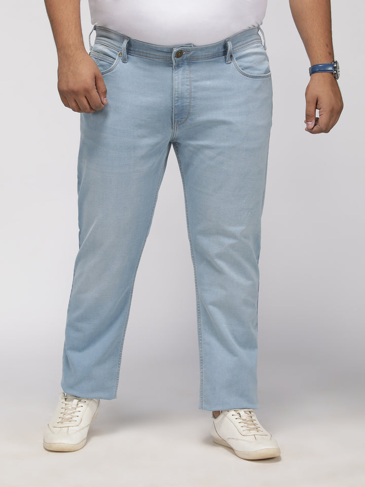 PLUS SIZE MEN’S STRETCHABLE KEVIN FIT JEANS – ICE BLUE WASH | XL-7XL