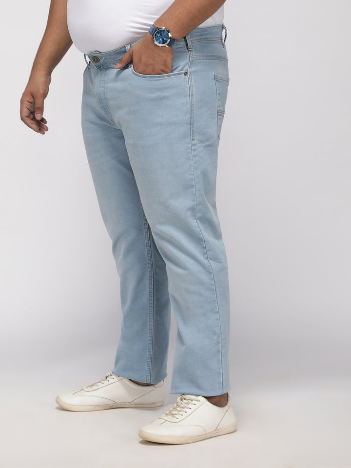 PLUS SIZE MEN’S STRETCHABLE KEVIN FIT JEANS – ICE BLUE WASH | XL-7XL