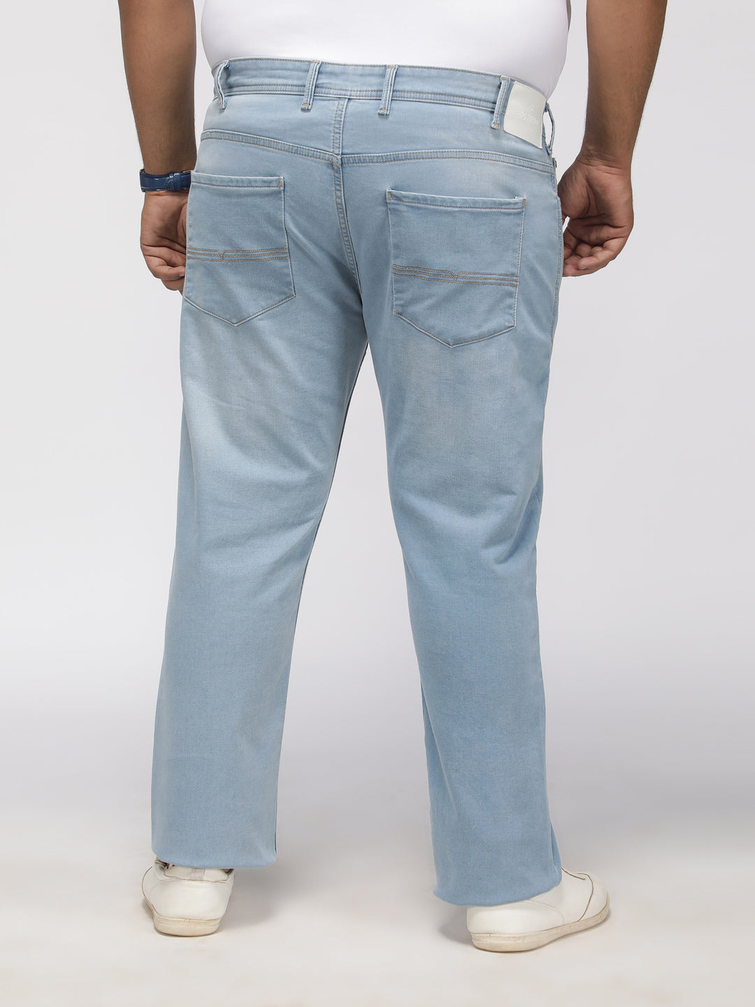 PLUS SIZE MEN’S STRETCHABLE KEVIN FIT JEANS – ICE BLUE WASH | XL-7XL