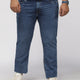 PLUS SIZE MEN’S STRETCHABLE KEVIN FIT JEANS – DARK CLOUD BLUE WASH | XL-7XL