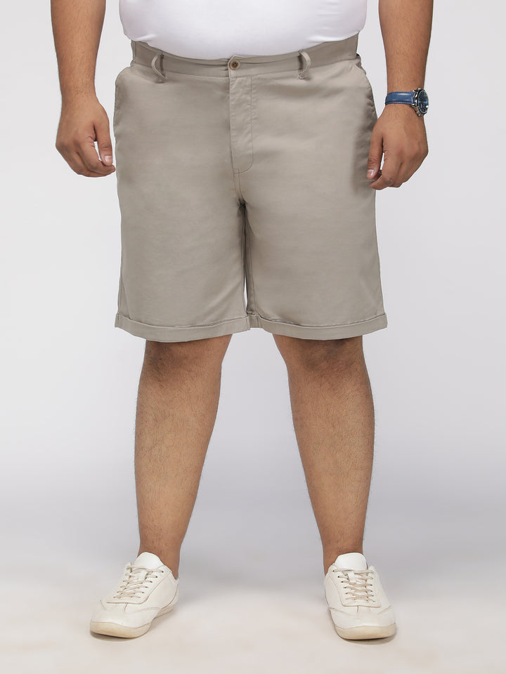 PLUS SIZE SOLID TWILL HOLIDAY CITY SHORTS FOR MEN | XL-7XL