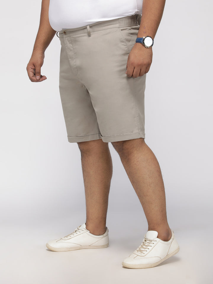 PLUS SIZE SOLID TWILL HOLIDAY CITY SHORTS FOR MEN | XL-7XL
