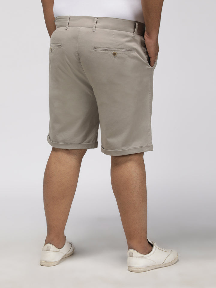 PLUS SIZE SOLID TWILL HOLIDAY CITY SHORTS FOR MEN | XL-7XL