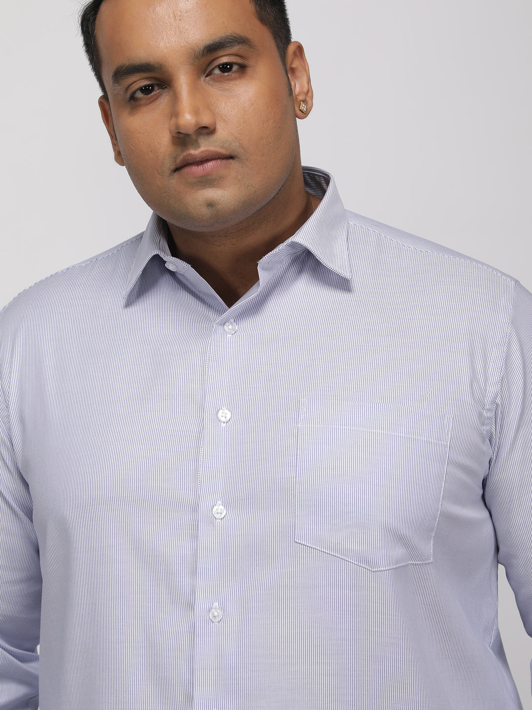 PLUS SIZE HALLMARK EASY CARE STRIPE SHIRT FOR MEN | XL-7XL