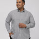 PLUS SIZE HALLMARK FOUR WAY STRETCH STRIPE SHIRT FOR MEN | XL-7XL
